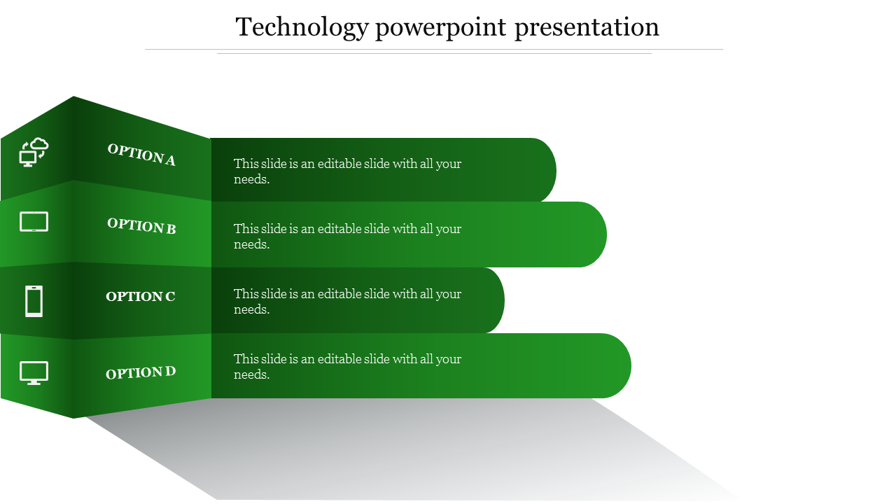technology powerpoint presentation-4-Green
